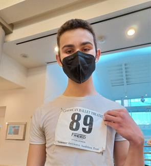 Gibson Alfieri was offered a full scholarship to attend the Idyllwild School of the Arts Summer Ballet Intensive, and was accepted to the virtual summer intensive with American Ballet Theatre