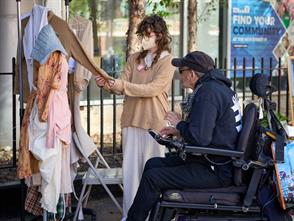 Juliet Johnson was invited to participate in the 2023 New York’s Art in Odd Places exhibition “DRESS”