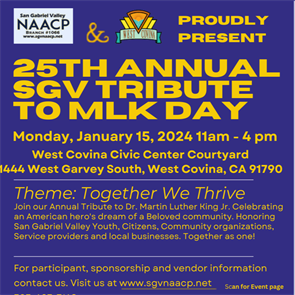 Zaire Franklin, Jaxon-Miles Jackson, & Lucas Vocelka were selected to perform at City of West Covina’s Martin Luther King Jr. Day Celebration