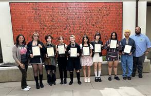 Eight students in the Integrated Arts Conservatory competed and placed as finalists in The Langston Hughes Project poetry contest