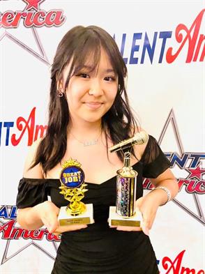 Natalie Park won First Place in the Vocal category at the National Finals at Talent America