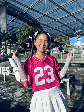 Trinity Chen performed with her dance studio during the NFL’s Miami Dolphins vs. LA Rams pregame show