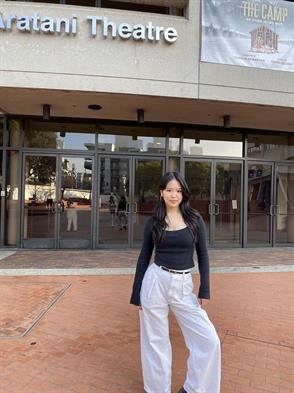Natalie Park performed the National Anthem at the 19th U.S. Karate Championships