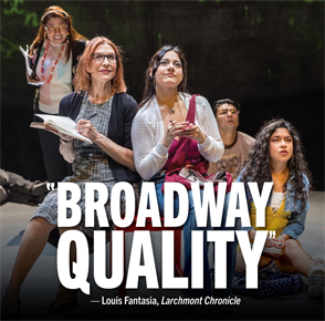 Elyse Mirto starred in “Just Like Us” at The Latino Theater Company