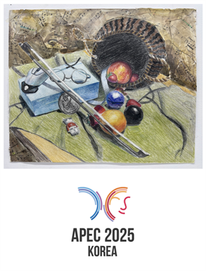 James So received first prize in the Student Division of the 2025 APEC Exhibition for Korea Art