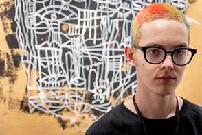 Tex Hammond becomes the youngest person to show work The LA Art Show