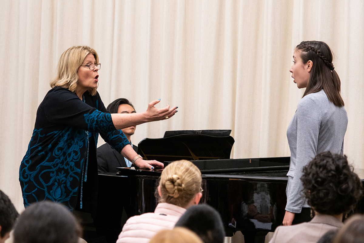 Susan Graham and Student Nara Duffie